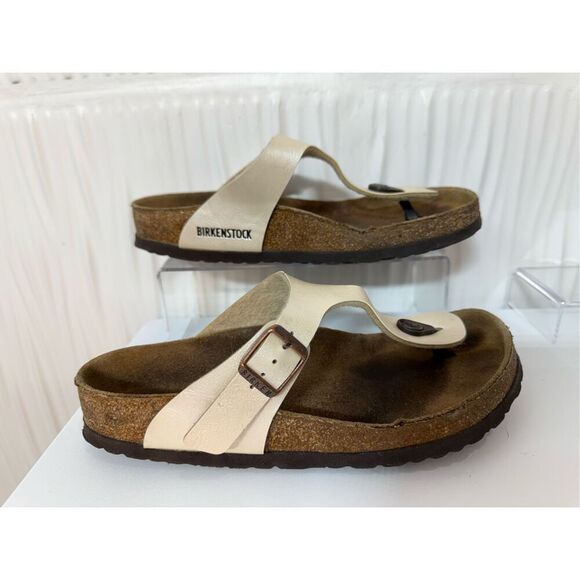 Birkenstock Gizeh Birko-Flor - Graceful Pearl White - Picture 6 of 9